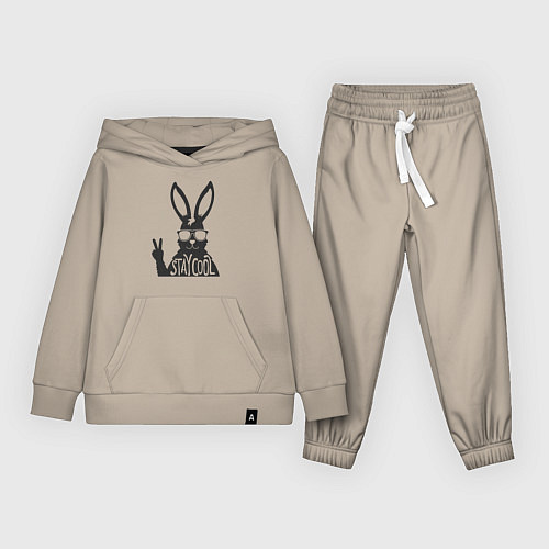 Детский костюм Stay cool rabbit / Миндальный – фото 1