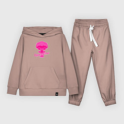 Костюм хлопковый детский Pink boom, цвет: пыльно-розовый