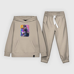 Костюм хлопковый детский Джотаро - Jojo, цвет: миндальный