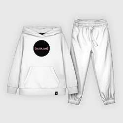Костюм хлопковый детский Black pink - logotype - group - South Korea, цвет: белый