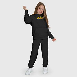 Костюм хлопковый детский CS2 yellow logo, цвет: черный — фото 2