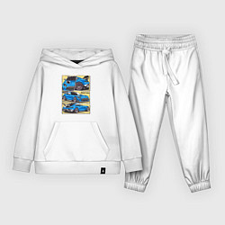 Костюм хлопковый детский Mercedes-Benz AMG GT Black Series, цвет: белый