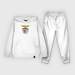 Костюм хлопковый детский Benfica club, цвет: белый