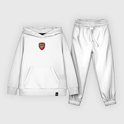 Костюм хлопковый детский Arsenal fc sport club, цвет: белый