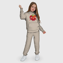 Костюм хлопковый детский Милая помидорка, цвет: миндальный — фото 2