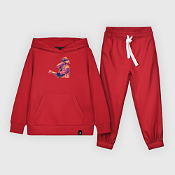 Костюм хлопковый детский Jordan wins, цвет: красный