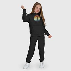 Костюм хлопковый детский Basketball girl, цвет: черный — фото 2