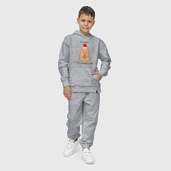 Костюм хлопковый детский Капибара няша: а ты сомневался, цвет: меланж — фото 2