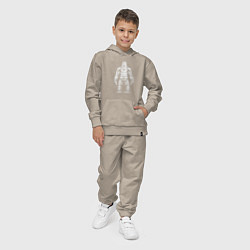 Костюм хлопковый детский Конг, цвет: миндальный — фото 2