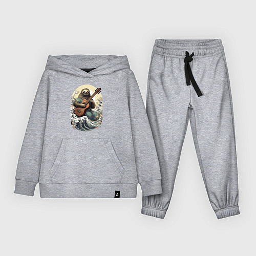 Детский костюм Ленивец гитарист / Меланж – фото 1