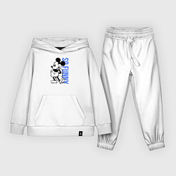 Костюм хлопковый детский So funny Mickey, цвет: белый