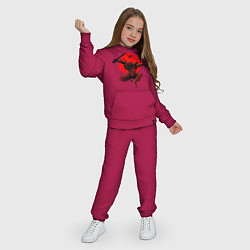 Костюм хлопковый детский Ninja, цвет: маджента — фото 2