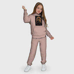 Костюм хлопковый детский Брутальный мотоциклист, цвет: пыльно-розовый — фото 2