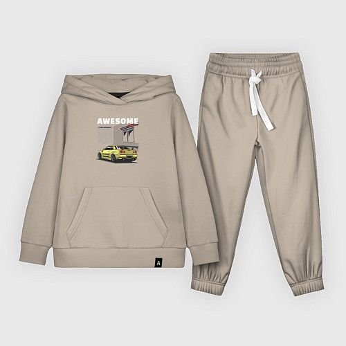 Детский костюм Невероятный nissan skyline / Миндальный – фото 1