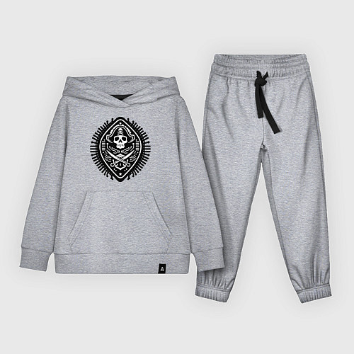 Детский костюм Черная метка пирата / Меланж – фото 1