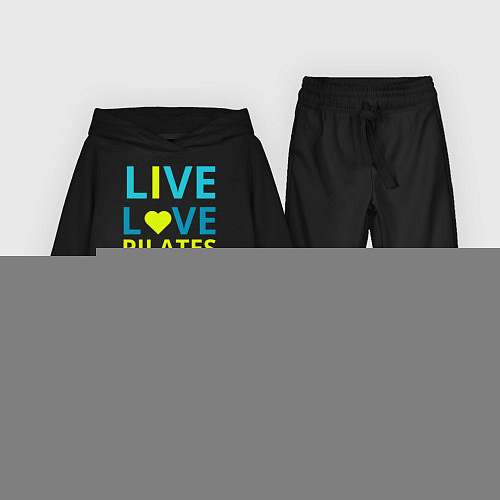 Детский костюм Пилатес - любовь / Черный – фото 1