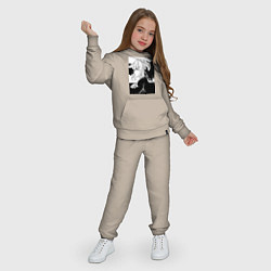 Костюм хлопковый детский Violet Evergarden, цвет: миндальный — фото 2