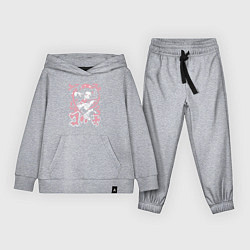 Костюм хлопковый детский Клинок рассекающий демонов Незуко угловатый, цвет: меланж