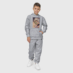 Костюм хлопковый детский Принцесса Мононоке - волк Моро, цвет: меланж — фото 2