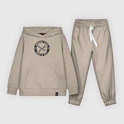 Костюм хлопковый детский Рабочий класс рок-н-ролл, цвет: миндальный