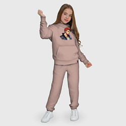 Костюм хлопковый детский Красный герой, цвет: пыльно-розовый — фото 2