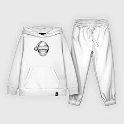 Костюм хлопковый детский Змея новогодняя, цвет: белый