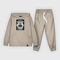 Костюм хлопковый детский Ван-Пис Луффи Монки Д плод, цвет: миндальный