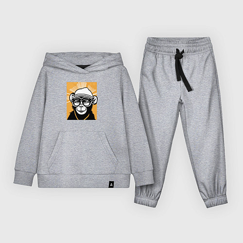 Детский костюм Обезьяна и очки / Меланж – фото 1