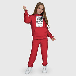 Костюм хлопковый детский Porsche автомобиль, цвет: красный — фото 2