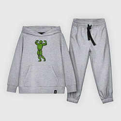 Костюм хлопковый детский Кактус спортсмен, цвет: меланж
