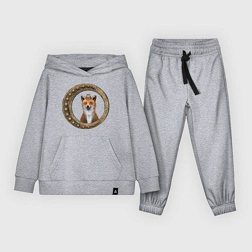 Детский костюм Стимпанк лис в рамке / Меланж – фото 1