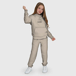 Костюм хлопковый детский BTS Dynamite RM, цвет: миндальный — фото 2
