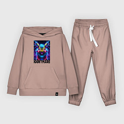 Костюм хлопковый детский Nightmare - Pikachu, цвет: пыльно-розовый