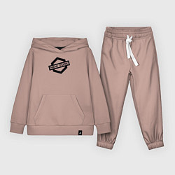 Костюм хлопковый детский США - Нью-Йорк, цвет: пыльно-розовый