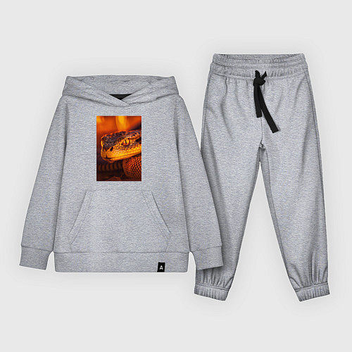 Детский костюм Огненная змея / Меланж – фото 1