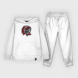 Костюм хлопковый детский Indian, цвет: белый