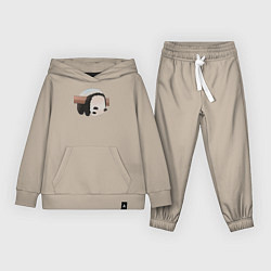 Костюм хлопковый детский Панда спит на ветке, цвет: миндальный