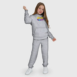 Костюм хлопковый детский Russian girl style 90s, цвет: меланж — фото 2