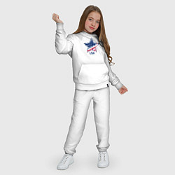 Костюм хлопковый детский Star - USA, цвет: белый — фото 2