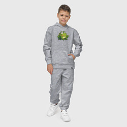 Костюм хлопковый детский Смешная жаба, цвет: меланж — фото 2