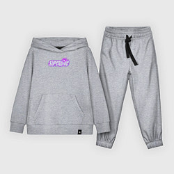 Костюм хлопковый детский Supervive logo, цвет: меланж