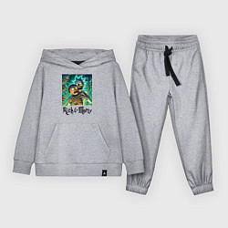 Костюм хлопковый детский Rick and Morty - horror, цвет: меланж