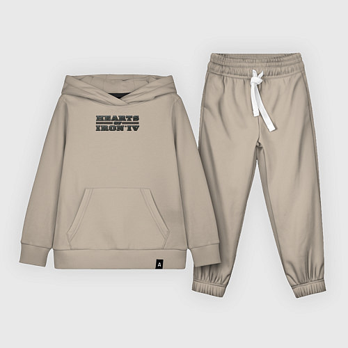 Детский костюм Logo Hearts of Iron / Миндальный – фото 1