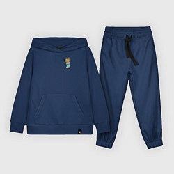 Костюм хлопковый детский Just a chill guy, цвет: тёмно-синий
