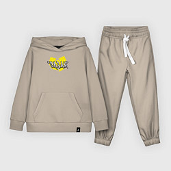 Костюм хлопковый детский Wu-Tang Clan cream, цвет: миндальный