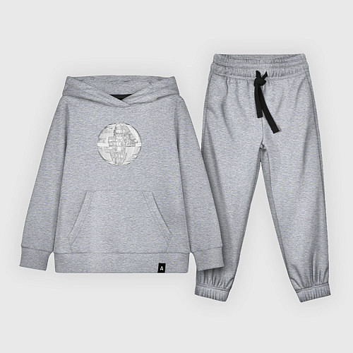 Детский костюм Звезда смерти чертёж / Меланж – фото 1