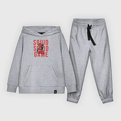 Костюм хлопковый детский Squid squid game, цвет: меланж