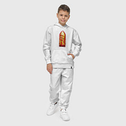 Костюм хлопковый детский Космодесантник в арке, цвет: белый — фото 2