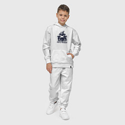 Костюм хлопковый детский Воин пустоши, цвет: белый — фото 2