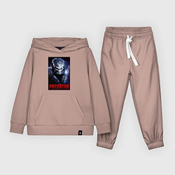 Костюм хлопковый детский Predator in the helmet, цвет: пыльно-розовый